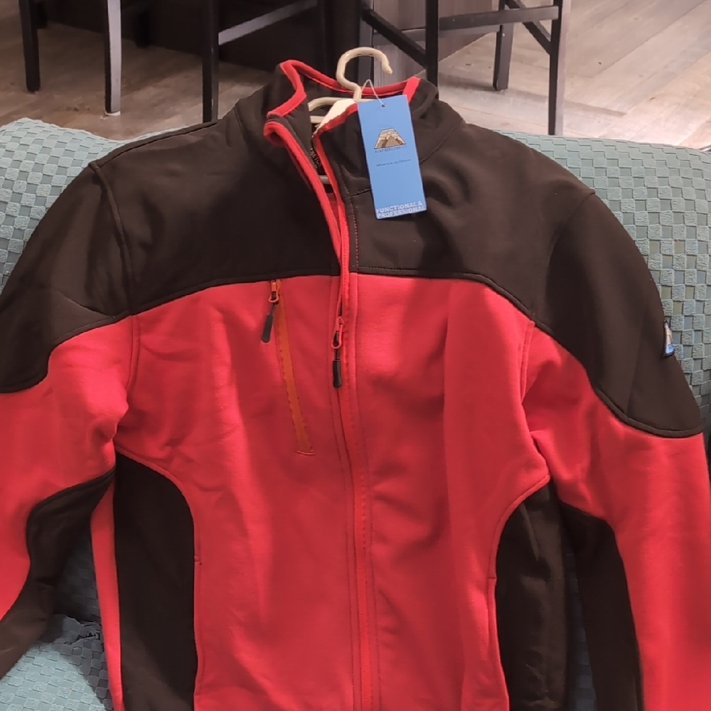 Red and Black Full-Zip Jacket